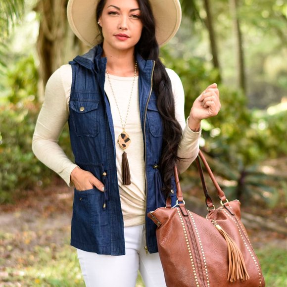 The House Of Gentry Jackets & Blazers - Dark Denim Vest